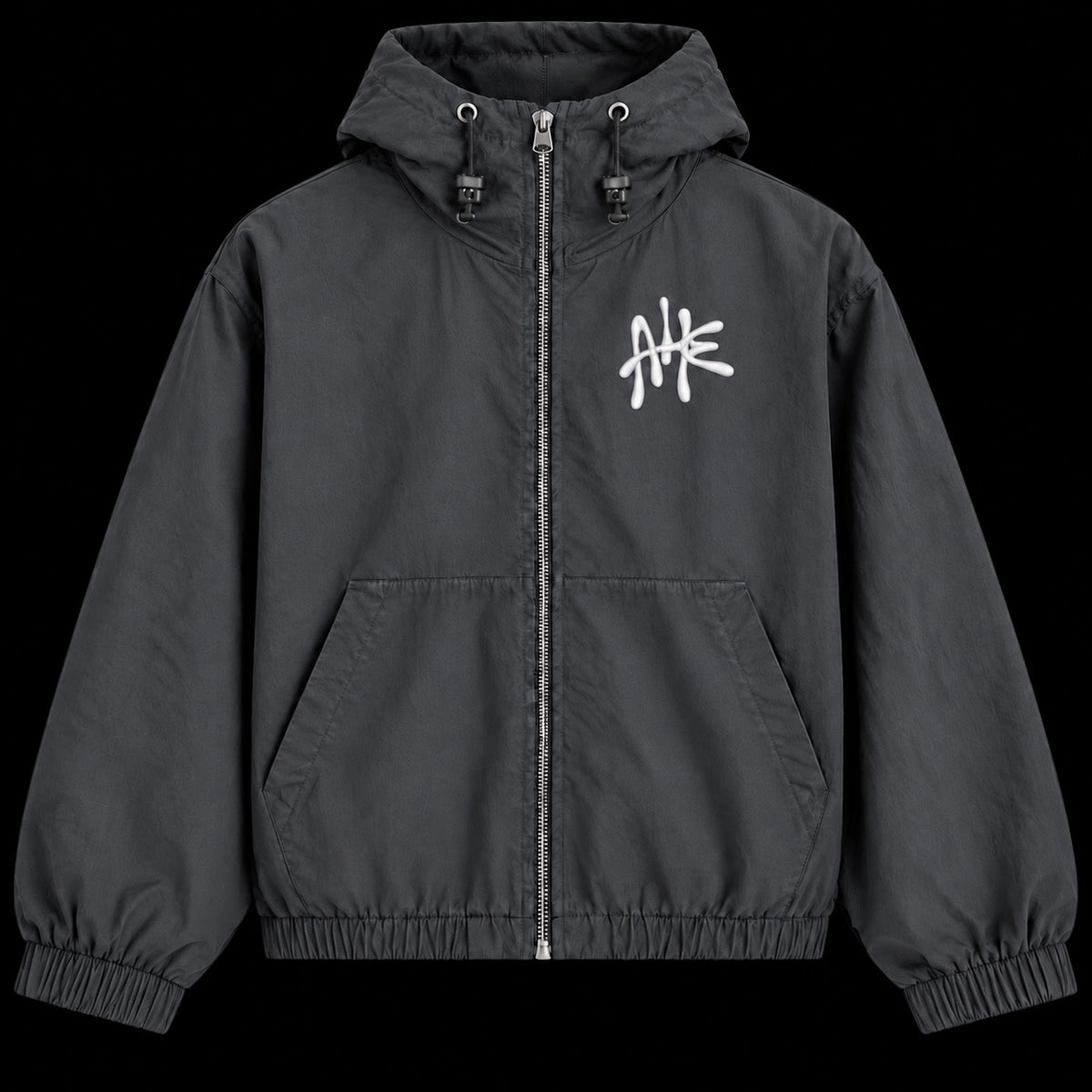 Grey Windbreaker