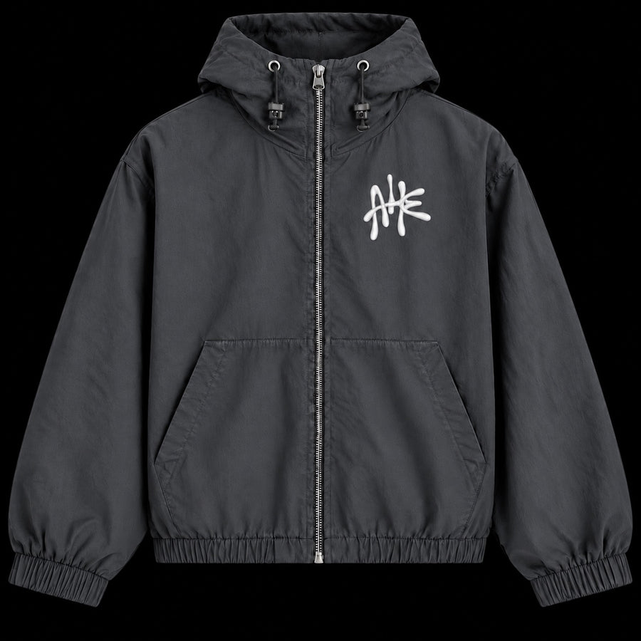 Grey Windbreaker